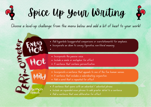 Spice Up Your Writing (Up-Level Bank)