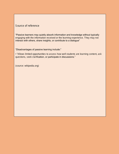 Source of reference | Teaching Resources
