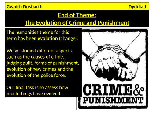 Crime and Punishment Over Time Starter Lessons