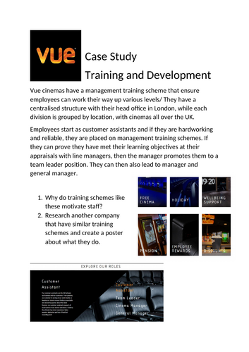 Vue Case Study - Training and Development Staff