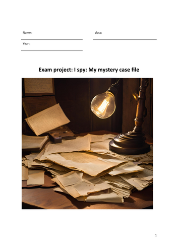 exam project: "I Spy: Mystery Case File