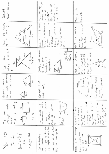 Edexcel Higher Maths GCSE Similarity Revision Mat