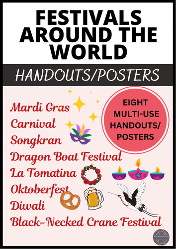 Festivals Around the World Package – Information Sheet/Poster/Bulletin Board