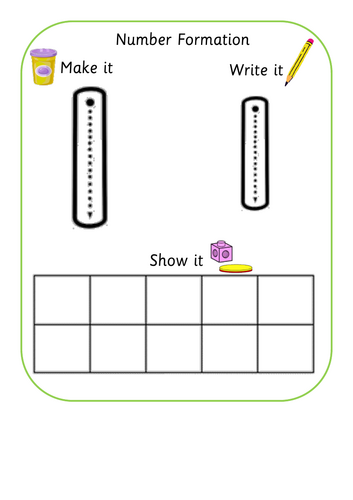 Number Formation, Make it, Write it, Show it