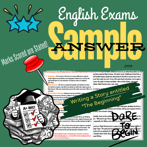 GCSE & IGCSE Story Writing  Answer with How this Novel Gains Top Marks!