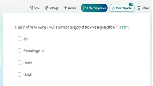 Creative iMedia R093 - Topic Area 2 - Factors Influencing Product Design Part2- Microsoft Forms Quiz