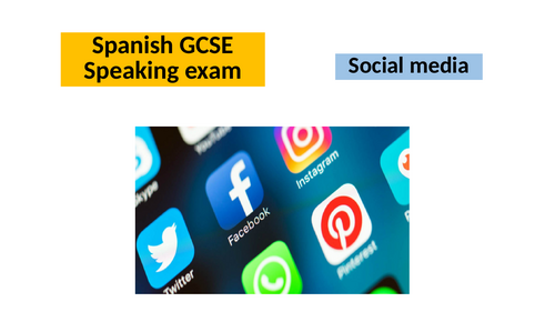 Spanish GCSE speaking - Social media