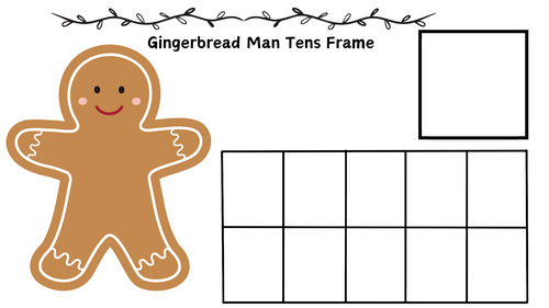 Gingerbread Theme Tens Frame