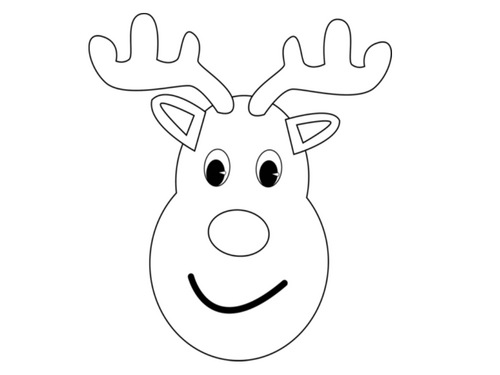 Rudolph Red-Nosed Reindeer coloring picture pack