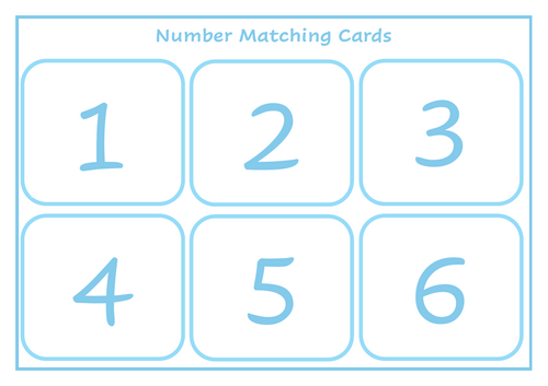 Snowman Subitising and Number Match Game