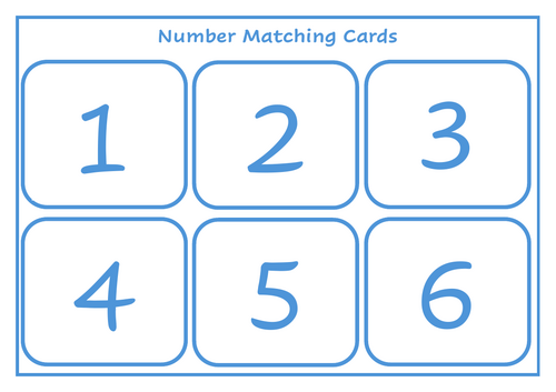 Snowflake Subitising and Number Match Game