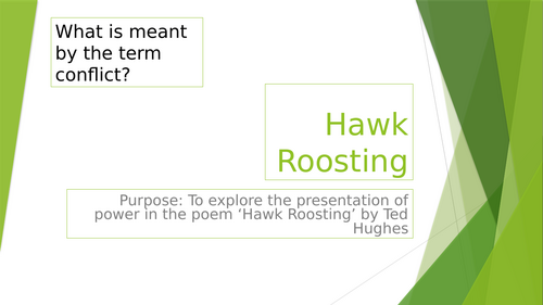 Hawk Roosting and Ozymandias | Teaching Resources