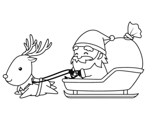 Father Christmas Coloring Picture Pack