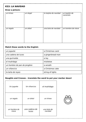 Spanish: La navidad / Christmas