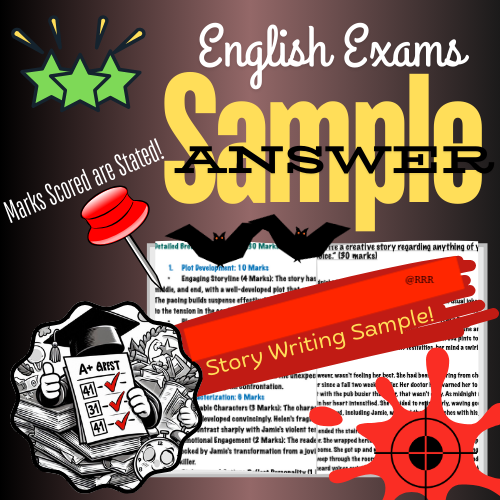 IGCSE Creative Story Writing Sample Answer & Marks Explained ~A New Year Dramatic Story for Kids 12+