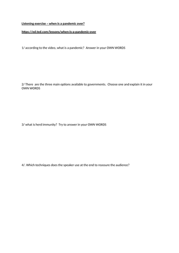 National 4 listening resources