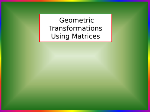 FM - Matrix Transformations - PTH