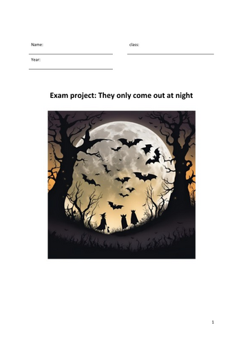 Exam project: 'They only come out at night'