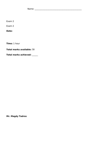 IGCSE Edexcel Exam practice with answers