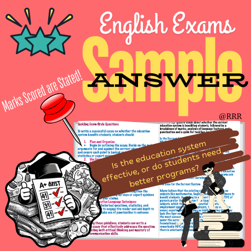 IGCSE English Essay on the Educational System Answer with Language & Punctuation Analysed + Top Tips