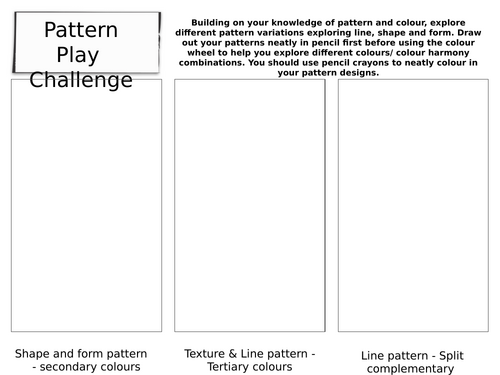 Pattern Play Challenge - Lesson Pack