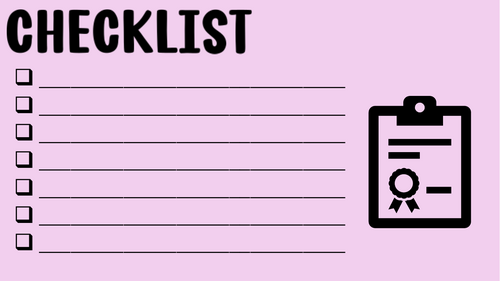 Checklist Template