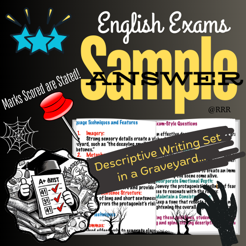 IGCSE & GCSE Descriptive Writing in a Graveyard: Spooky Writing with Tips for Exam Prep for Kids 12+