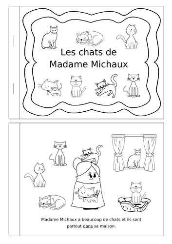 French - Prepositions - Les Chats de Madame Michaux