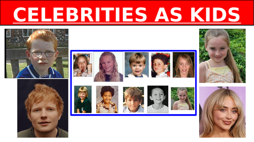 2024 CELEBRITIES AS KIDS QUIZ!