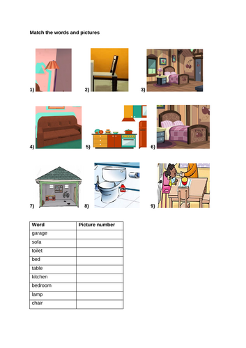 ESL GCSE - The home worksheet