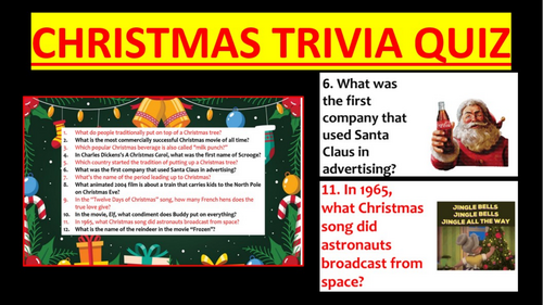 2024 CHRISTMAS TRIVIA QUIZ!