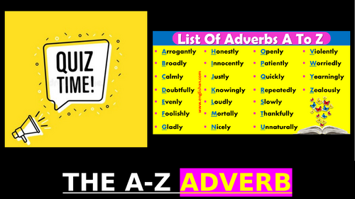 Fun starter: ADVERBS A-Z Challenge!