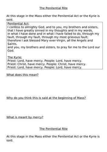 2.9 How do Catholics use Scripture in Mass? Source to Summit