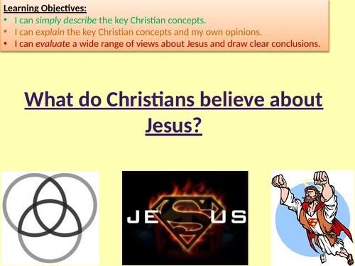 What do Christian's believe about Jesus? (Trinity/Incarnation/Miracles/Teachings)