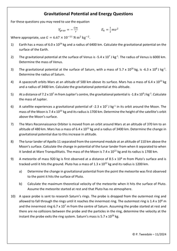 Gravitational Potential