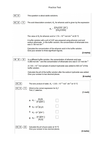 AQA-Acids and Chemistry