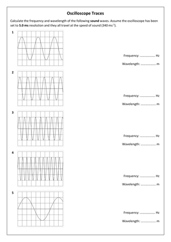 Reading Oscilloscope Traces Practice