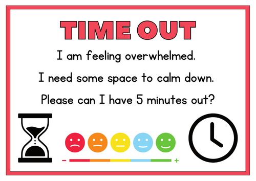 Time Out Support Prompt Card