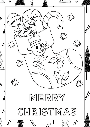 Christmas-Themed Colouring Pages