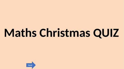 Maths Christmas Quiz Numeracy Fun Lesson Revision End of Term