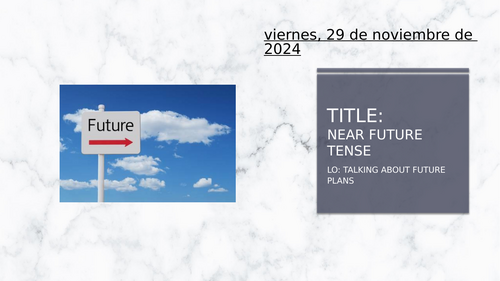 Near future - Futuro proximo (Spanish). ¿Qué vas a hacer el próximo fin de semana?