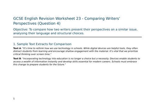 Thematic Analysis and Key Quotations - An Inspector Calls – GCSE Worksheet 23