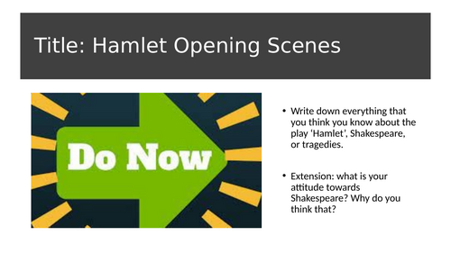 Hamlet Opening Scenes