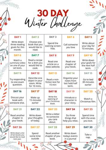 30 Day Winter Challenge