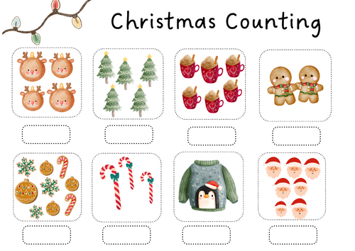 Christmas Counting Sheet