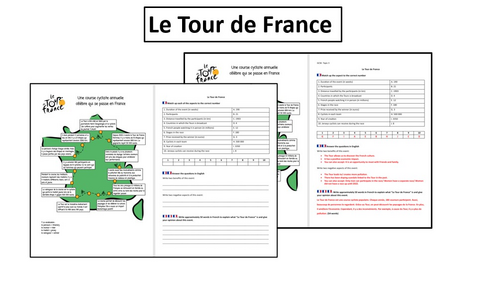 Le Tour de France- GCSE French