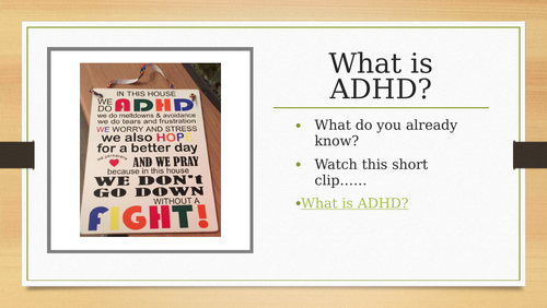 Presentation on ADHD