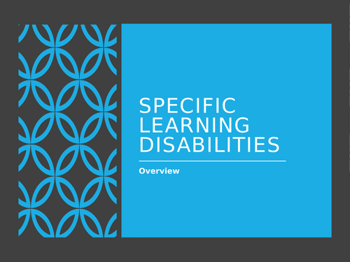 Presentation on Specific Learning Disorders