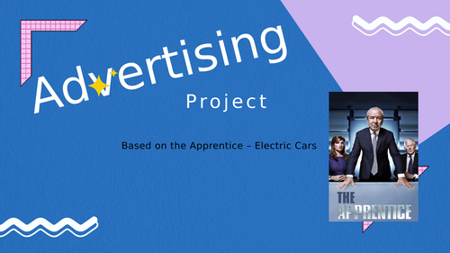 Business Cover Lesson 2026 - Advertising - The Apprentice  - 2 hours of work