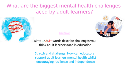 What are the biggest mental health challenges faced by adult learners? Legal Policies / Pastoral